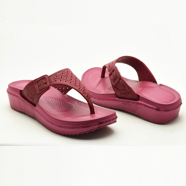 Slippers for Women (Red, 4)