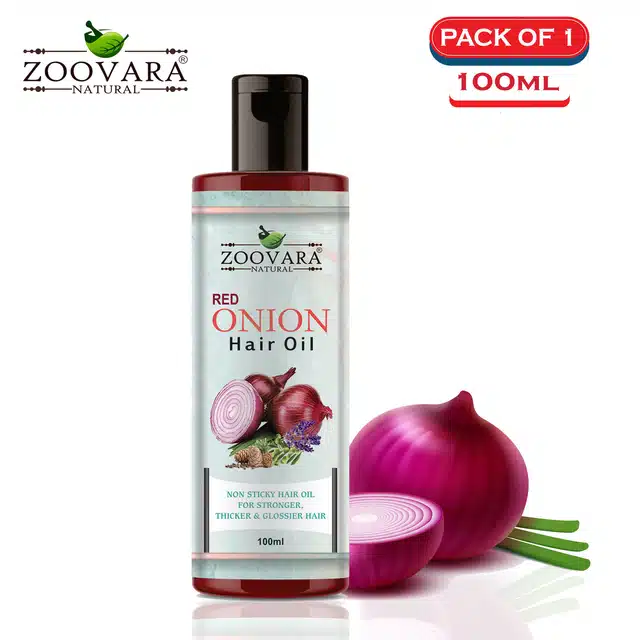 Zoovara Red Onion Hair Oil for Hair Growth (100 ml)