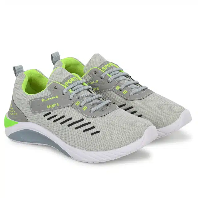 Stylish Lightweight Sports Shoes for Men (Grey, 6) (AE-446)