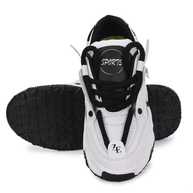 Sneakers for Men (Black & White, 6)