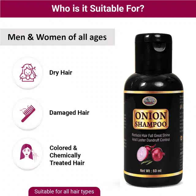Onion Shampoo for Hair Growth & Hair Fall Control (60 ml)
