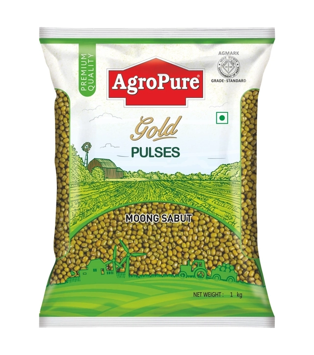 एग्रोप्योर गोल्ड मूंग साबुत 1 kg