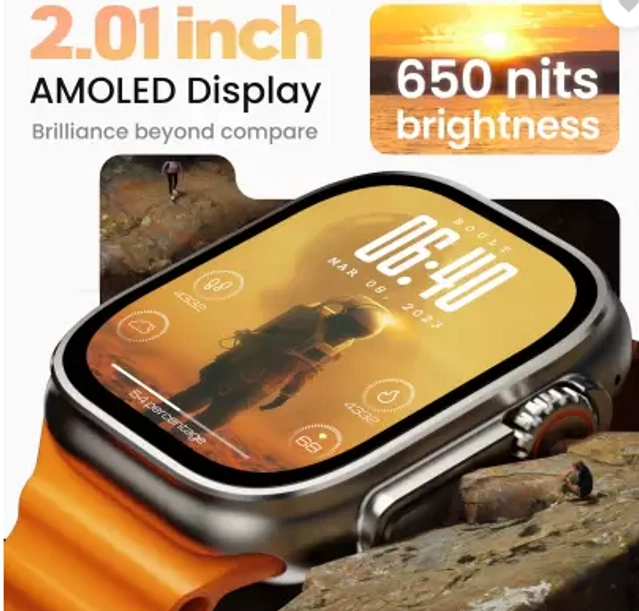 T800 Smartwatch for Men & Women (Orange)