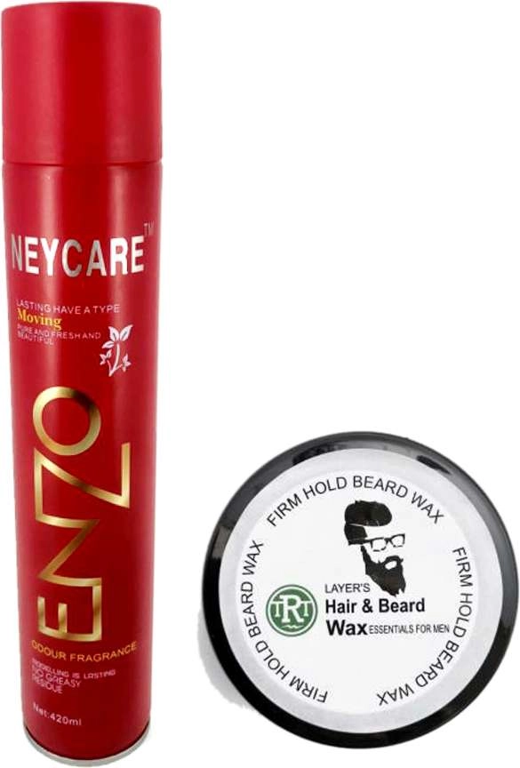 Combo of Enzo Keratin Long Lasting Hair Spray (420 ml) & MG5 Wax (Set of 2)