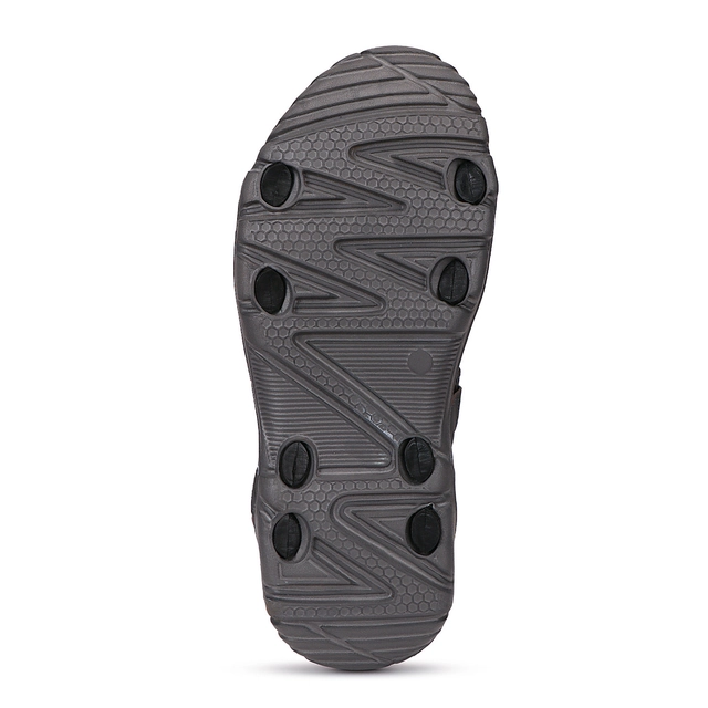 Sandals for Men (Grey & Orange, 6)