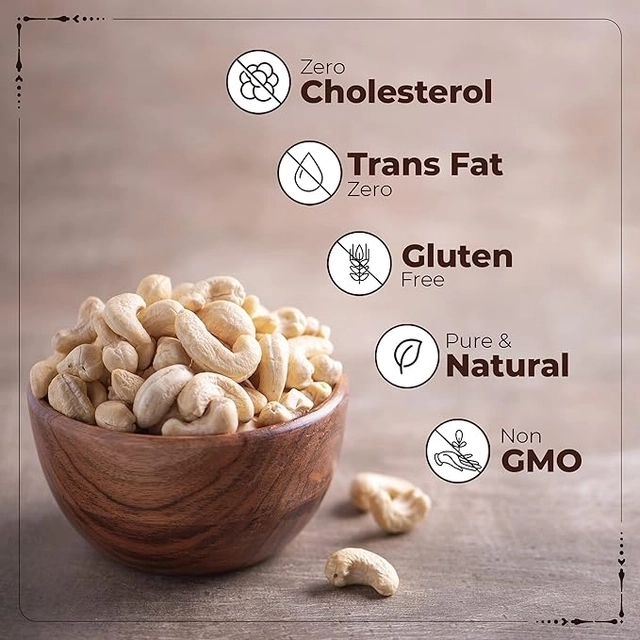 हैपिलो 100% नेचुरल प्रीमियम होल काजू 500 g