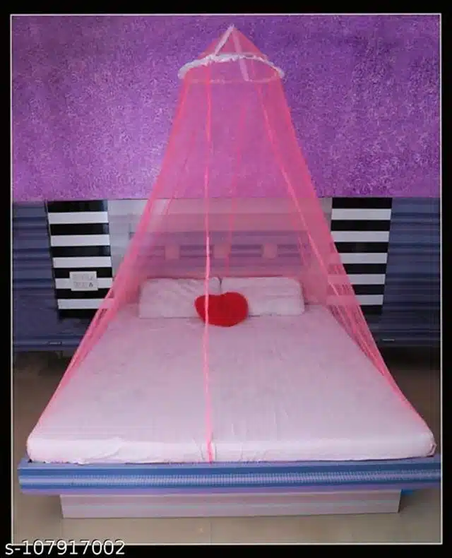 Mosquito Net for Home (Pink, 6.5x6.5 feet)