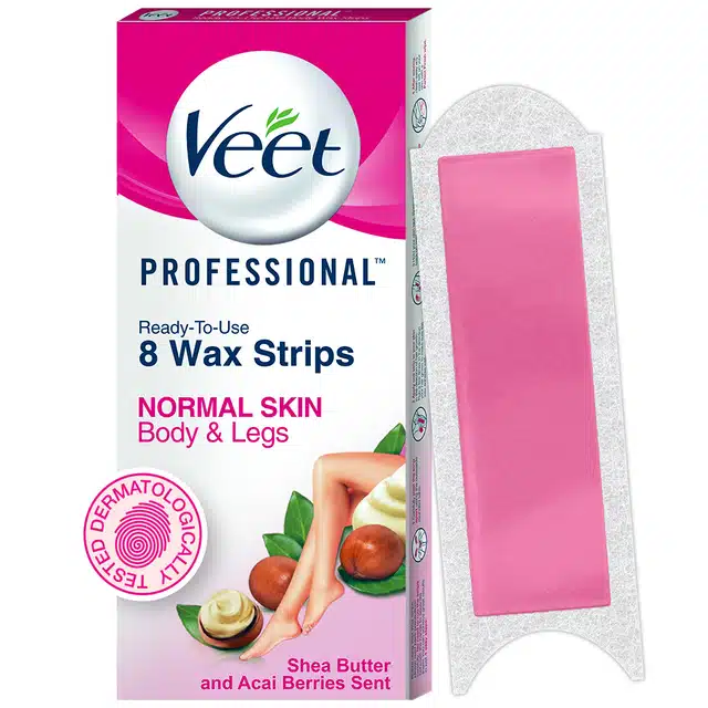 Veet Half Body Wax Strip Normal Skin - 8 Strips