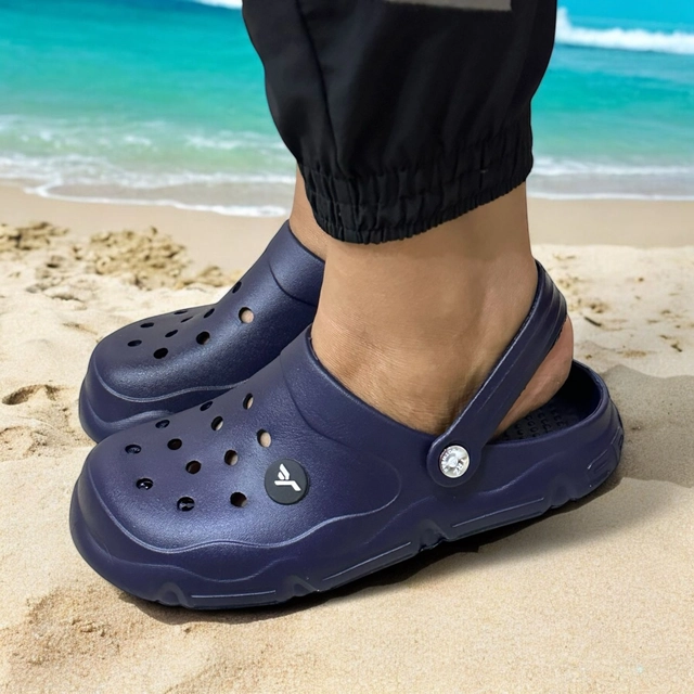 Clogs for Men (Navy Blue, 6)