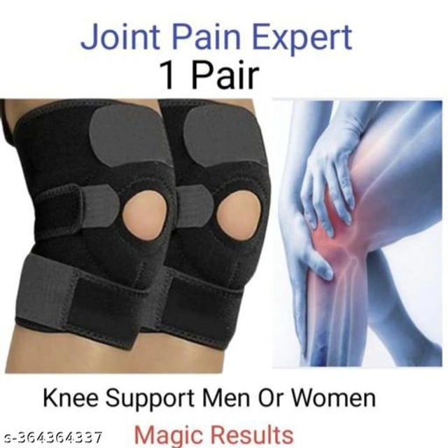 Knee Cap Support Brace (Black, Set of 1)