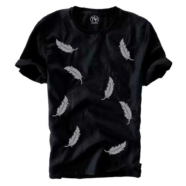 The Lugai Fashion Cotton T- shirt (Black, L) (Pack of 1) (D1476)