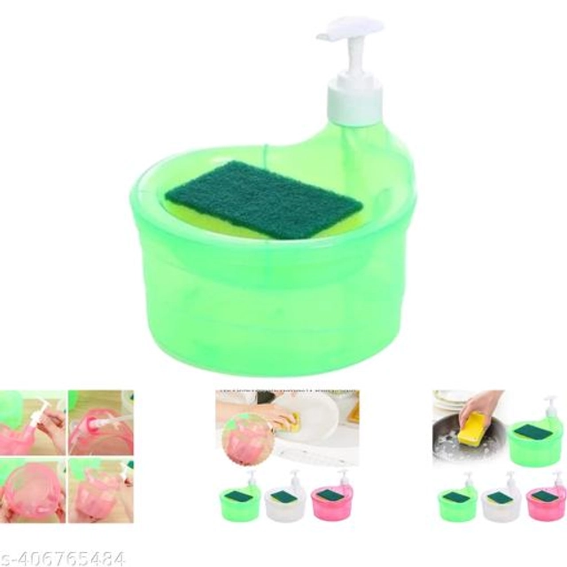 Liquid Soap Dispenser (Green, 1000 ml)