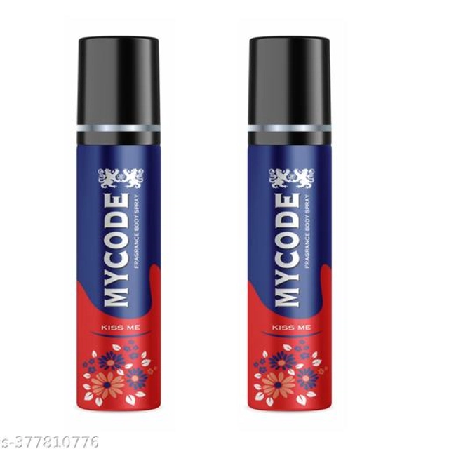 MYCODE Kiss Me Fragrance Body Spray (100 ml, Pack of 2)