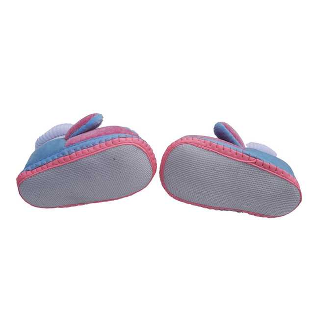 LMN Child Care Velvet Baby Booties (Sky & Pink, 10 cm) (L6)