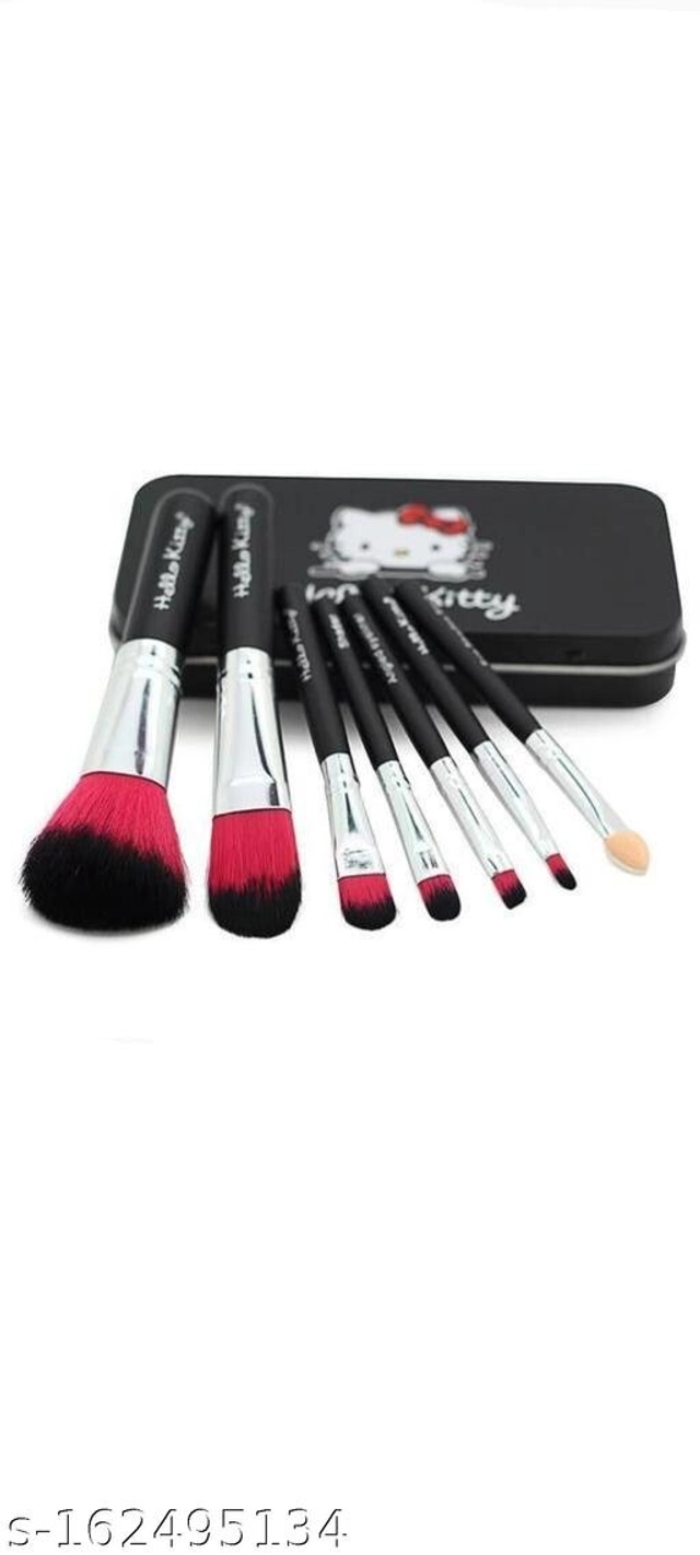 Makeup Brushes Set (Pink, Set of 7)