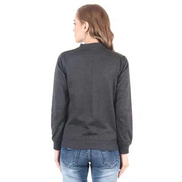 Full Sleeve Jacket for Women (Grey, L)