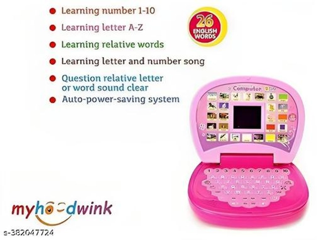 Toy Laptop for Kids (Pink)