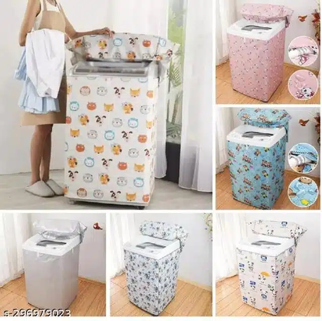 Polyester Washing Machine Cover (Multicolor)