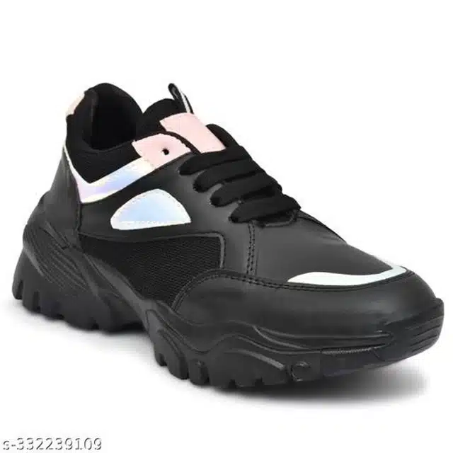 Casual Shoes for Women (Black, 3)