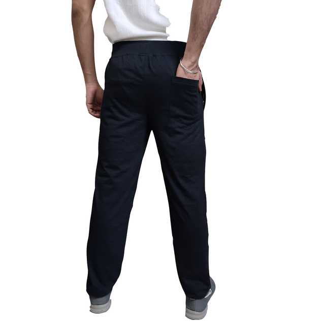 Nile Fashion Cotton Solid Track Pant For Men (Black, S) (NF-2)