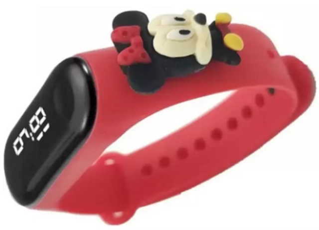 Silicone Strap Digital Watch for Kids (Red)