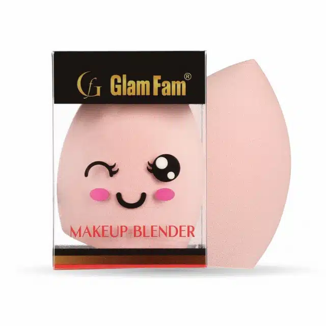 GlamFam Blender Puff (Peach, Pack of 1)