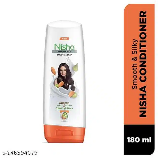 Nisha Almond & Olive Actives Hair Conditioner Bottle (180 ml)