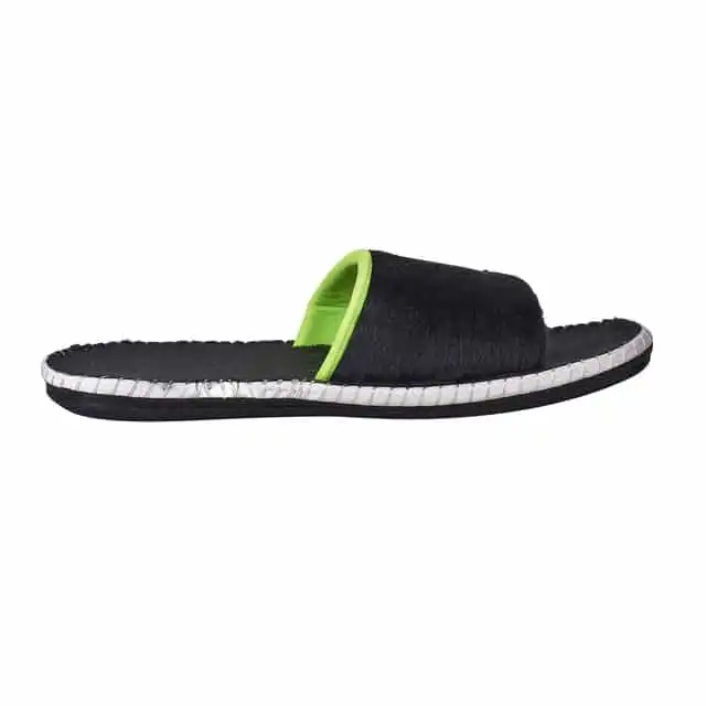 STYLE HEIGHT Slides for Men's Soft And Comfort (Black, 9)