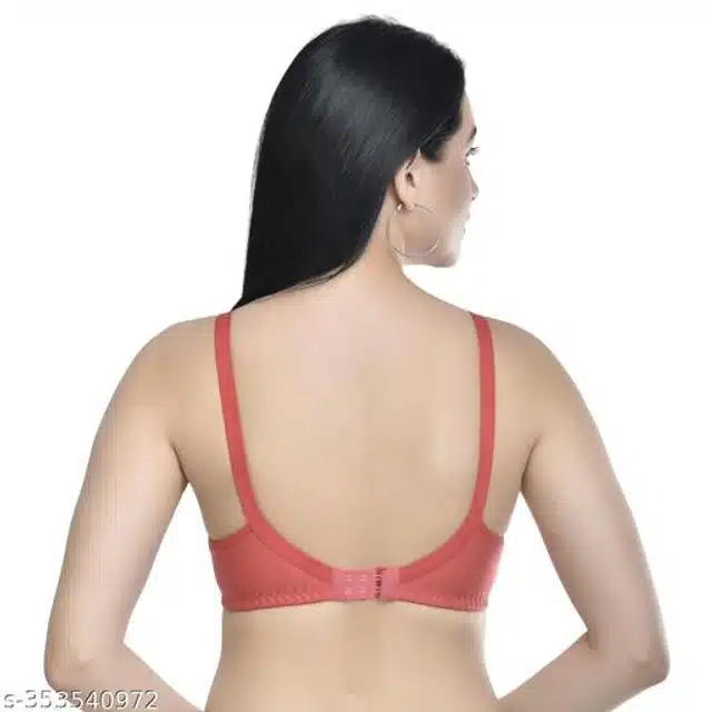 Cotton Blend Feeding Bra for Women (Peach, 32C)