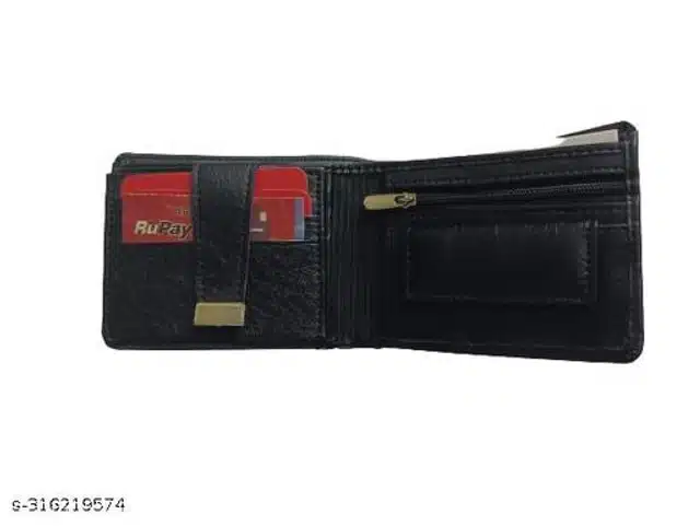 Leather Wallet for Men (Black)