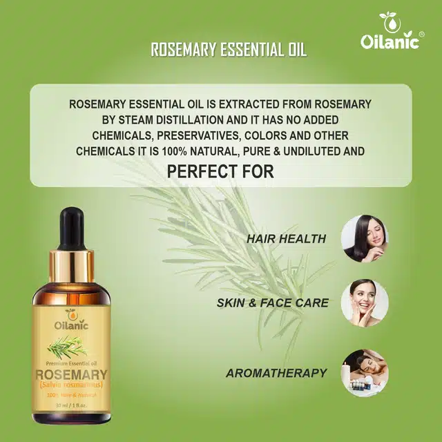 Oilanic Premium Rosemary Essential Oil (30 ml)