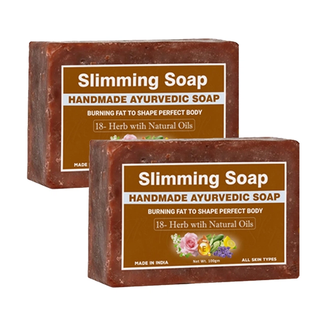 Pure Natural Ayurvedic Body Slimming Bathing Soap (100 g, Pack of 2)