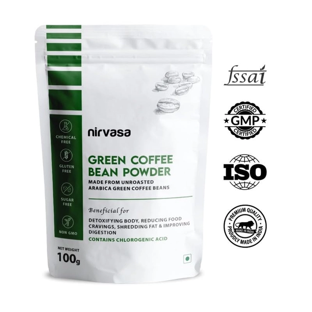 Nirvasa Green Coffee Beans Powder for Weight Management (100 g)