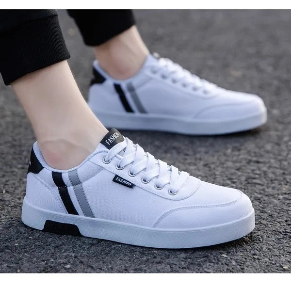 Casual Shoes for Men (White, 6)