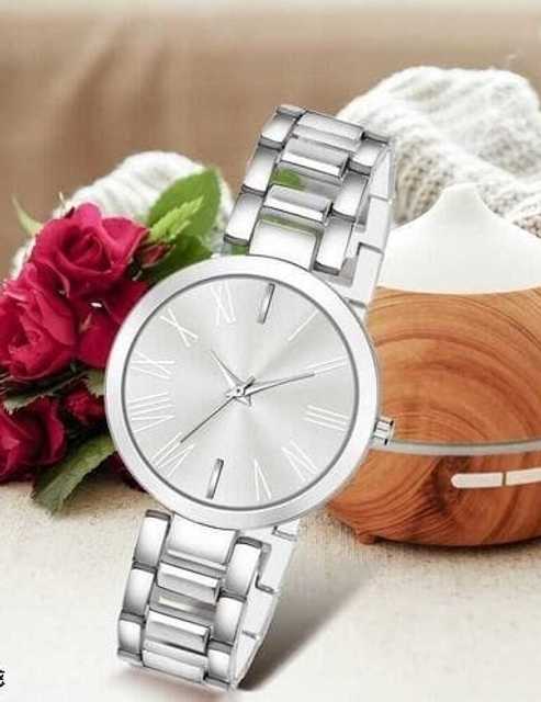 KDS Women New Look Girls Analog Watch (Silver) (ST126)