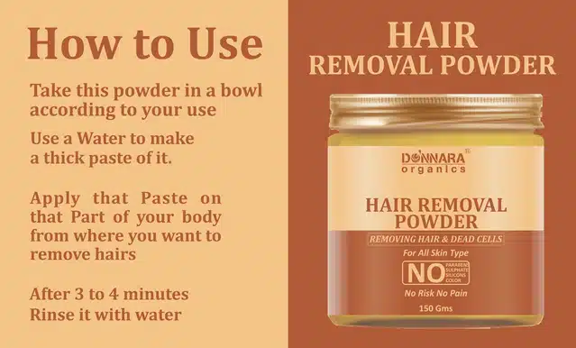 Donnara Organics Natural Hair Removing Wax Powder (150 g)