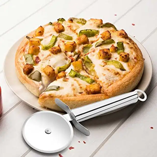 Stainless Steel Pizza Cutter (Silver)