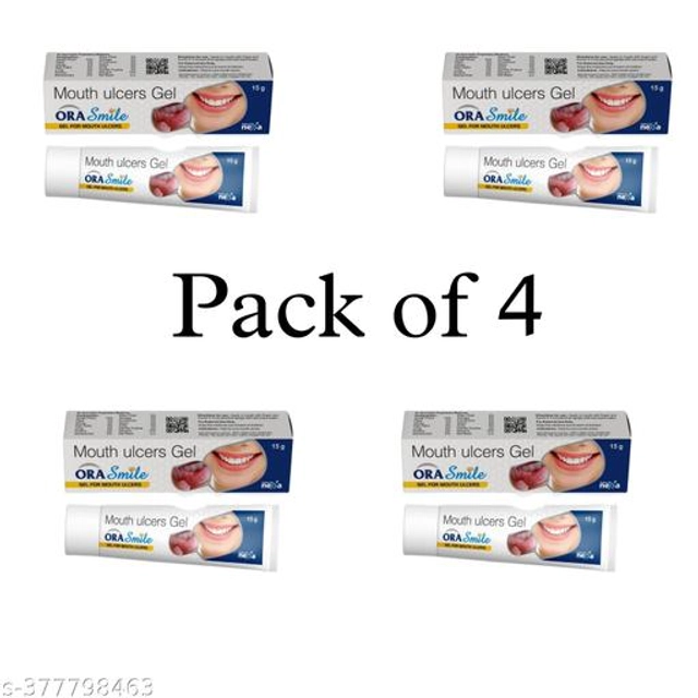 Mouth Ulcers Gel ORA Smile Gel (15 g, Pack of 4)