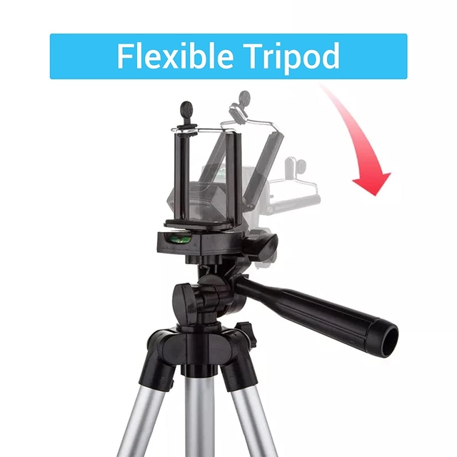 Tripod Stand With Collar Mic (Black, Set Of 2) Rb