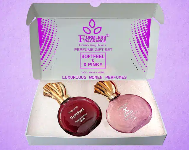 Soft feel & X pinky Perfume for Men & Women (40 ml, Set of 2)