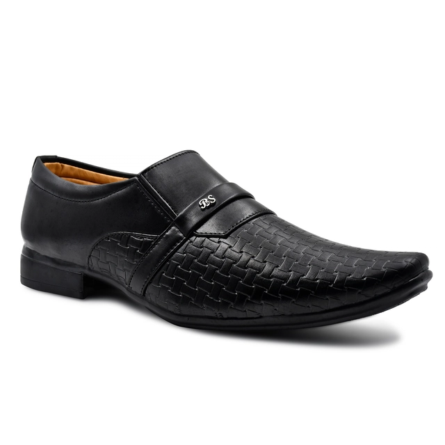 Formal Slip-On Shoes for Men (Black, 6)