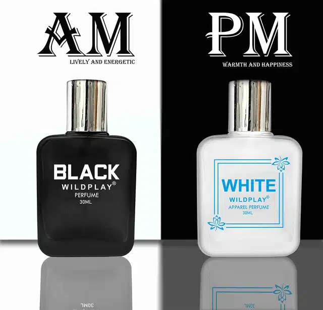 Wildplay Black & White Perfume Combo for Women (Pack of 2, 30 ml)