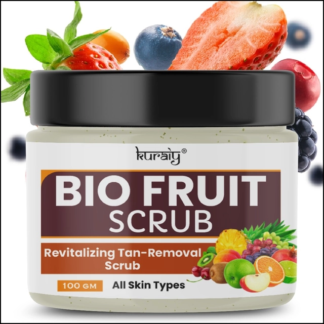 Kuraiy Bio Fruit Revitalizing Tan-Removal Face Scrub (100 g)