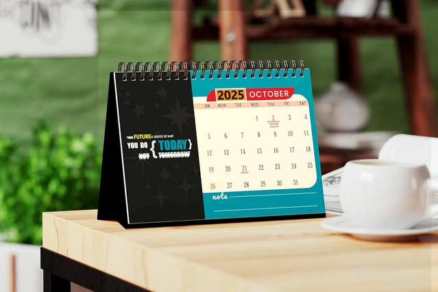 Accuprints Motivational 2025 Calendar for Desk for Motivational Planner Office Home Table New Marking Quotes,MB