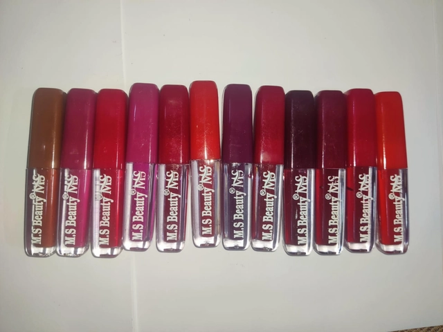 MS Beauty Styling Matte Liquid Lipsticks (Multicolor, Pack of 12)