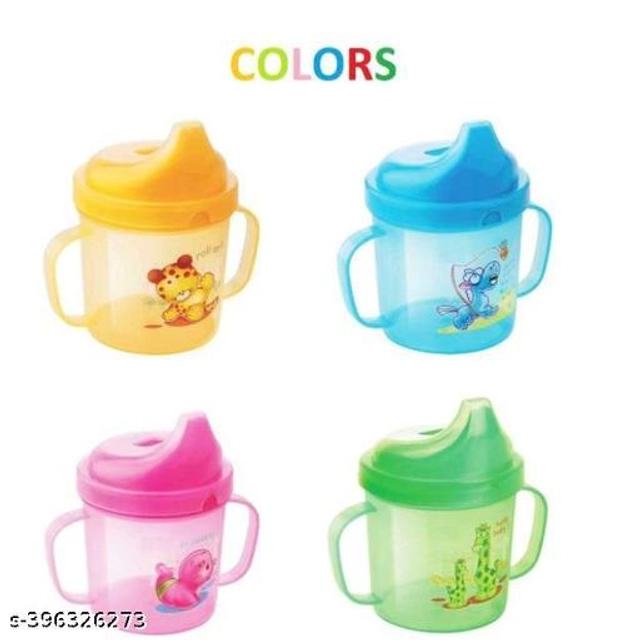 Plastic Sipper for Baby (Green, 250 ml)