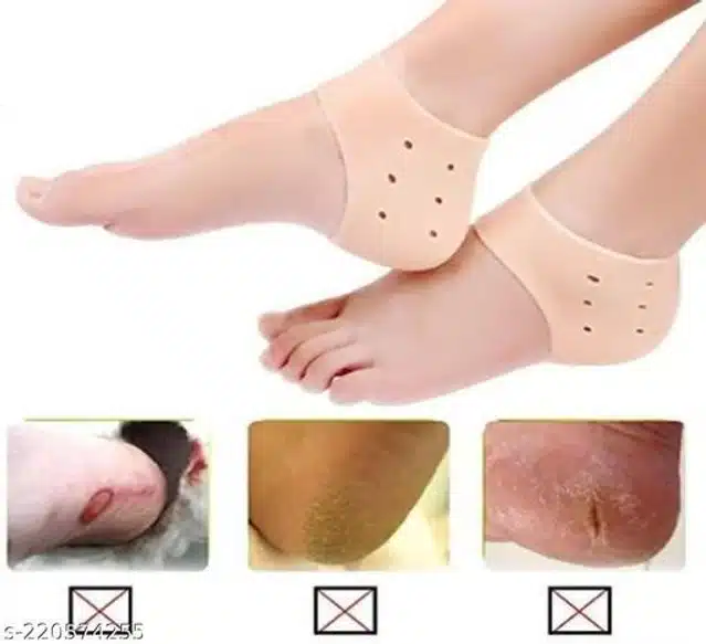 Moisturizing Silicon Gel Socks (Beige)