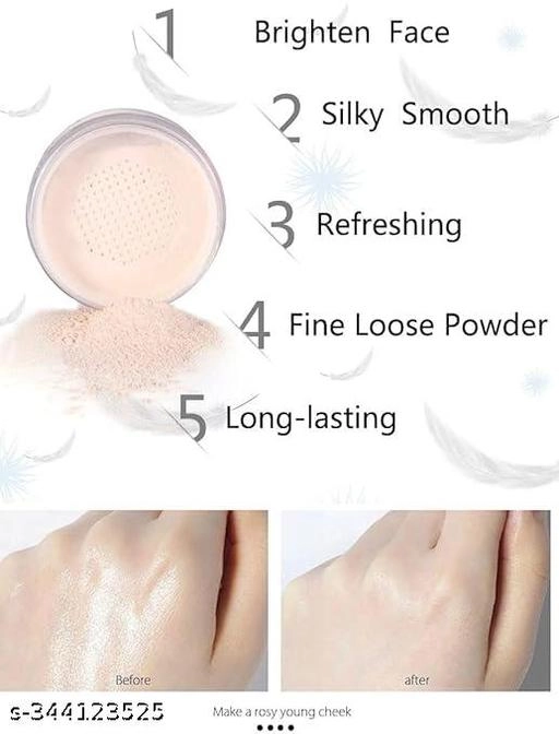 Face Setting Makeup Loose Powder (Beige, 30 g) (Pack of 4)