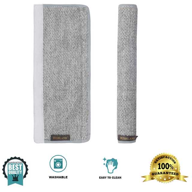 Multipurpose Fridge Handle Cover For Oven Refrigerator & Car (Pack Of 2) (Grey, 6X14 Inches) (A-55)