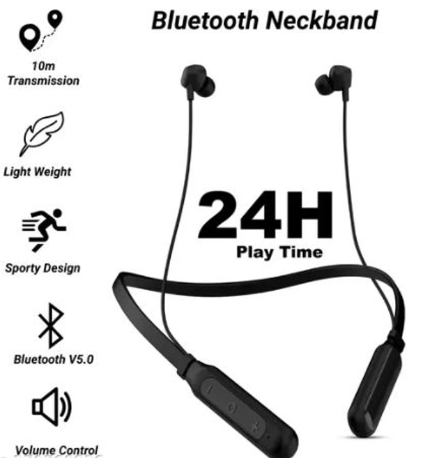 B11 Wireless Bluetooth Neckband (Multicolor)